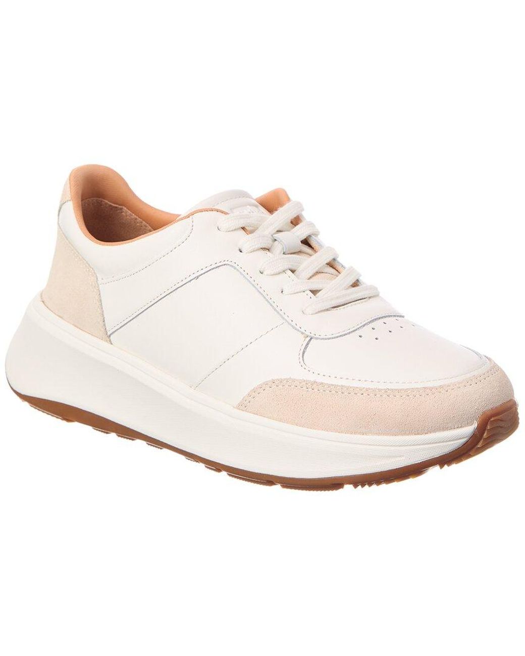 Fitflop White Leather & Suede Sneaker