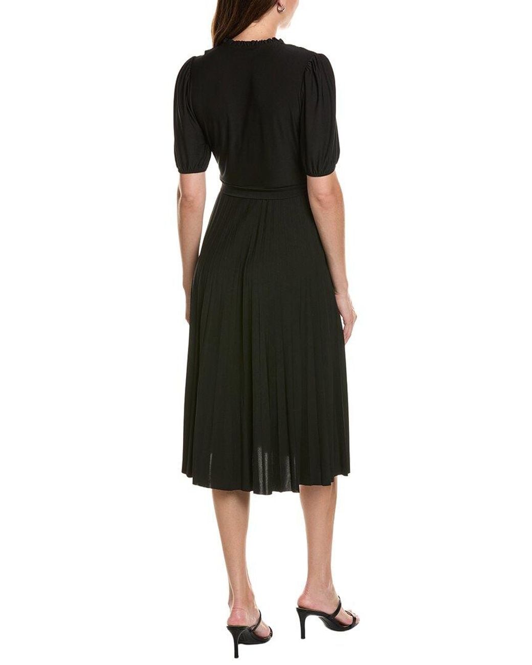 Sharagano Black A-Line Dress