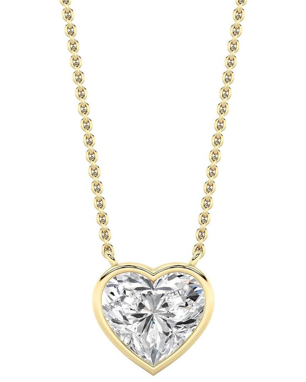 Lab Grown Diamonds Metallic 14K 2.00 Ct. Tw. Lab-Grown Diamond Necklace