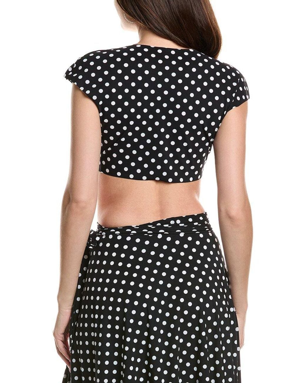 Commando Black Classic Wrap Cover-Up Crop Top