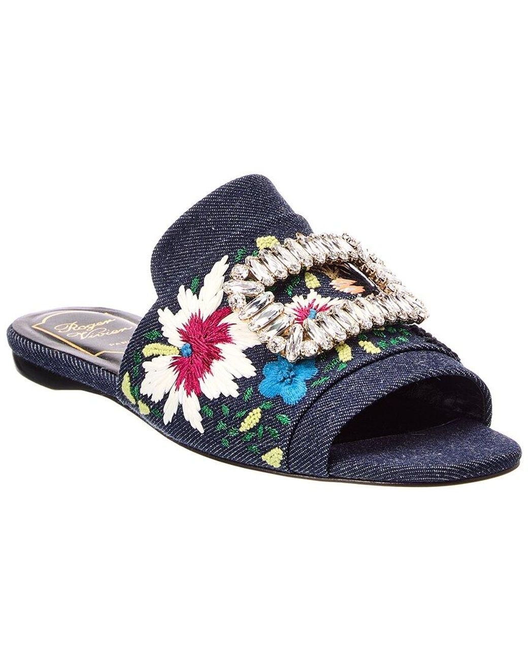 Roger Vivier Blue Denim Sandal