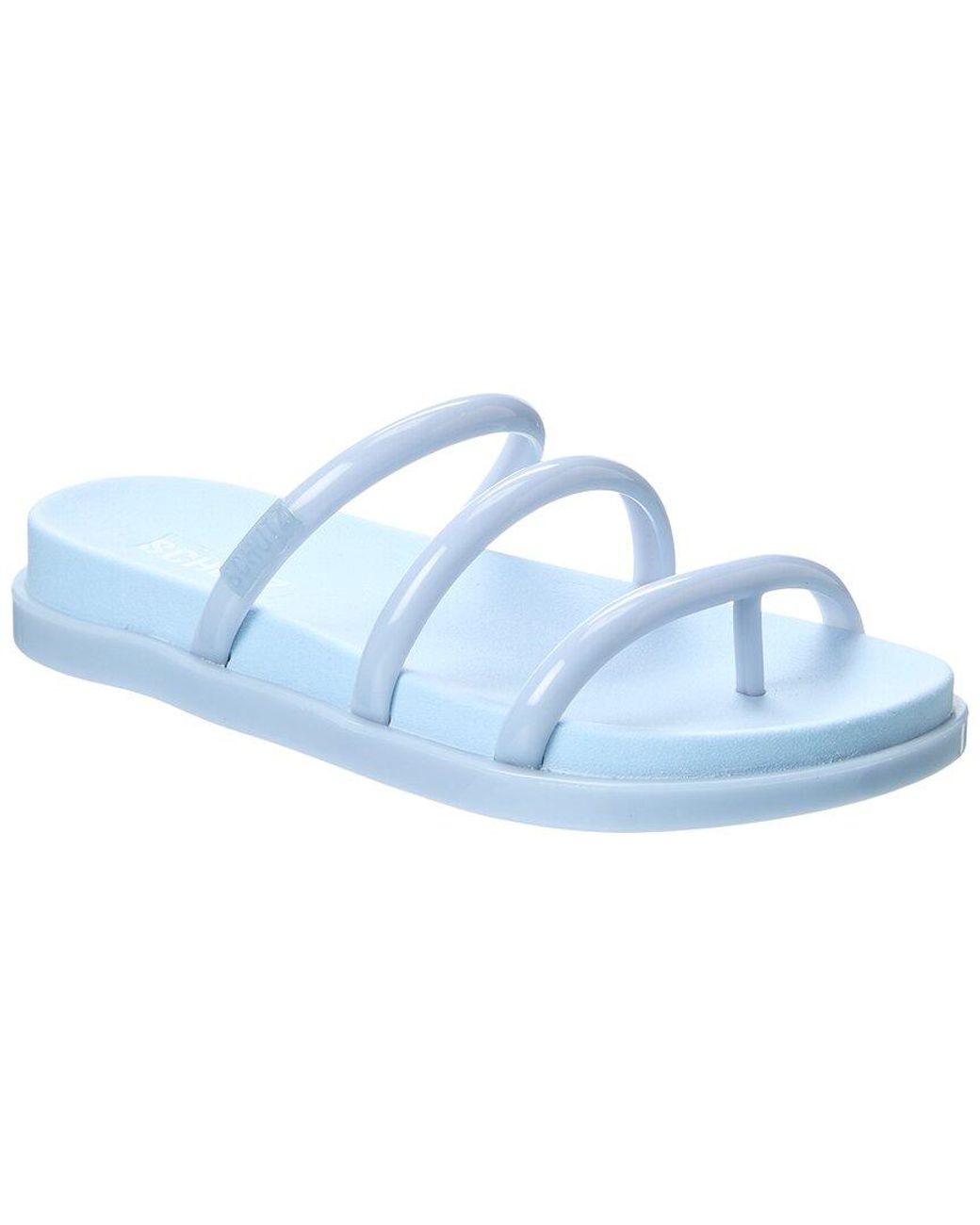 SCHUTZ SHOES Blue Polly Flat Sandal