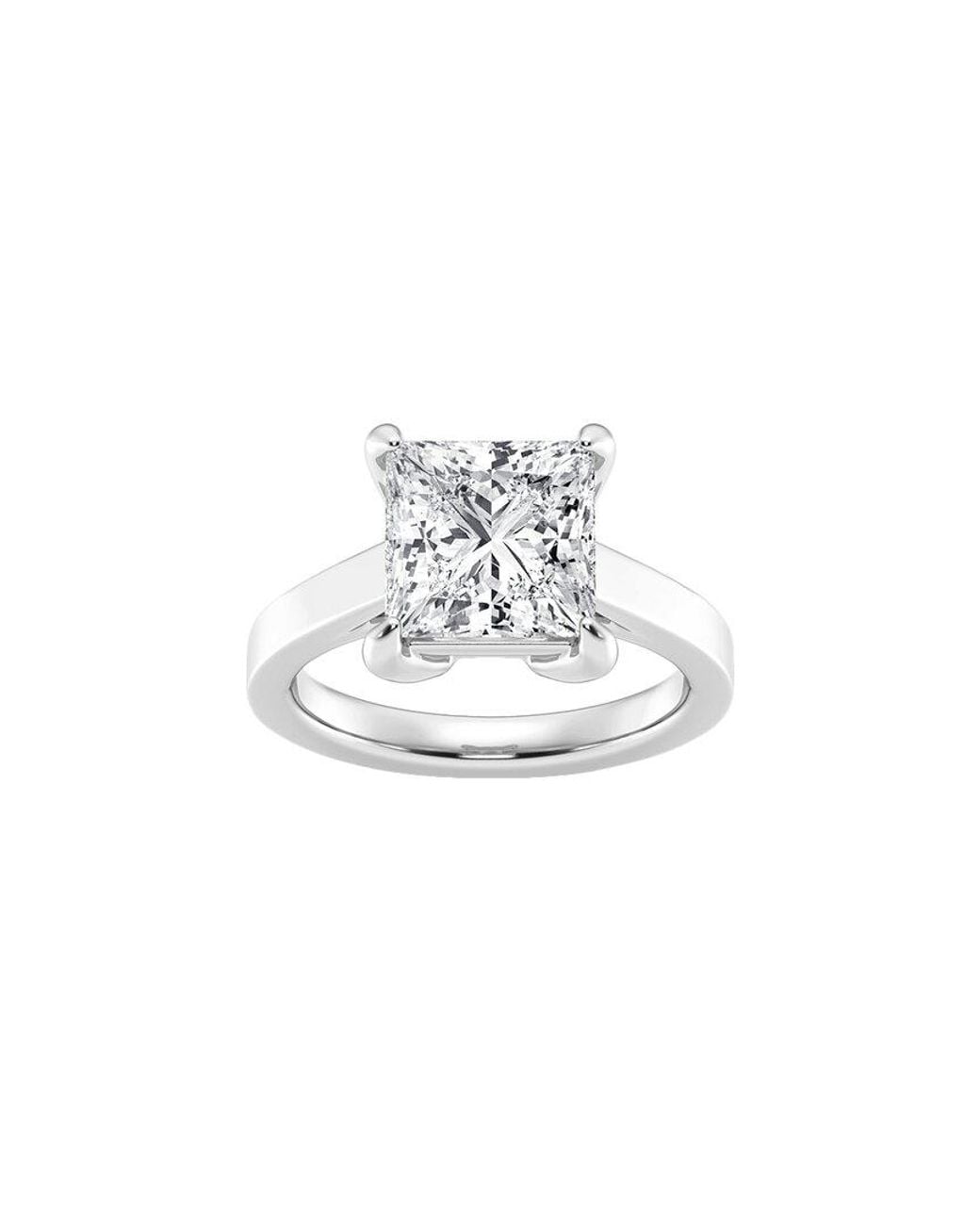 Lab Grown Diamonds White 14K.00 Ct. Tw. Lab-Grown Diamond Solitaire Engagement Ring