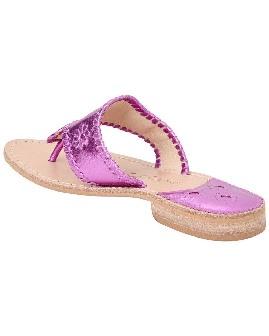 Jack Rogers Pink Jacks Leather Sandal