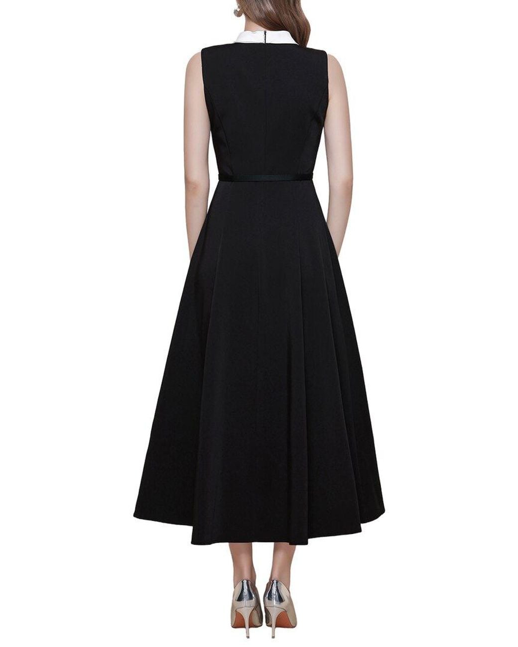 Kaimilan Black A-Line Dress