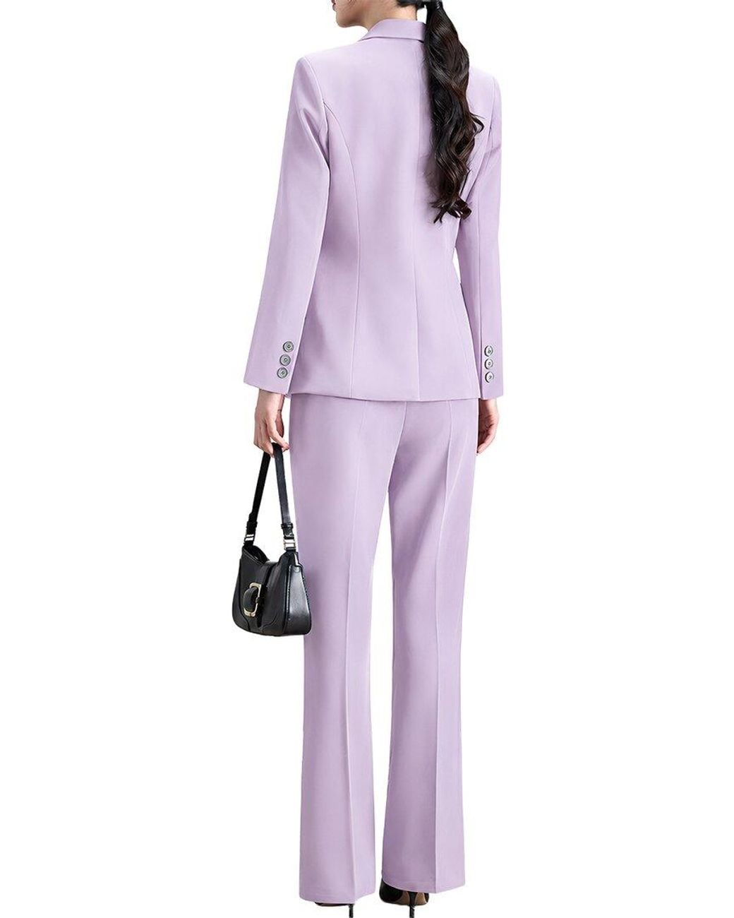 Olivia Taylor Purple 3Pc Jacket, Vest, & Pant Set