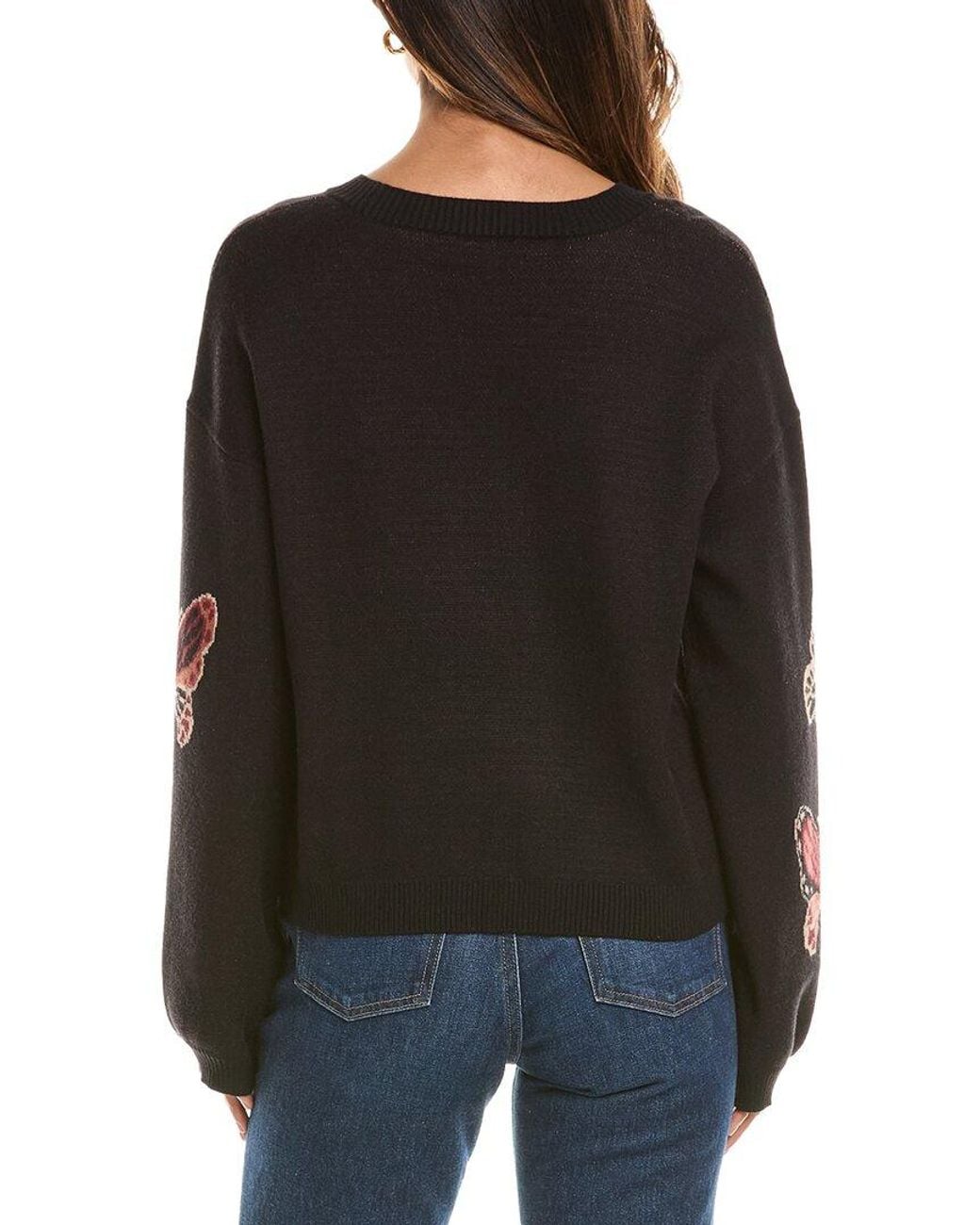NVLT Black Butterfly Sweater