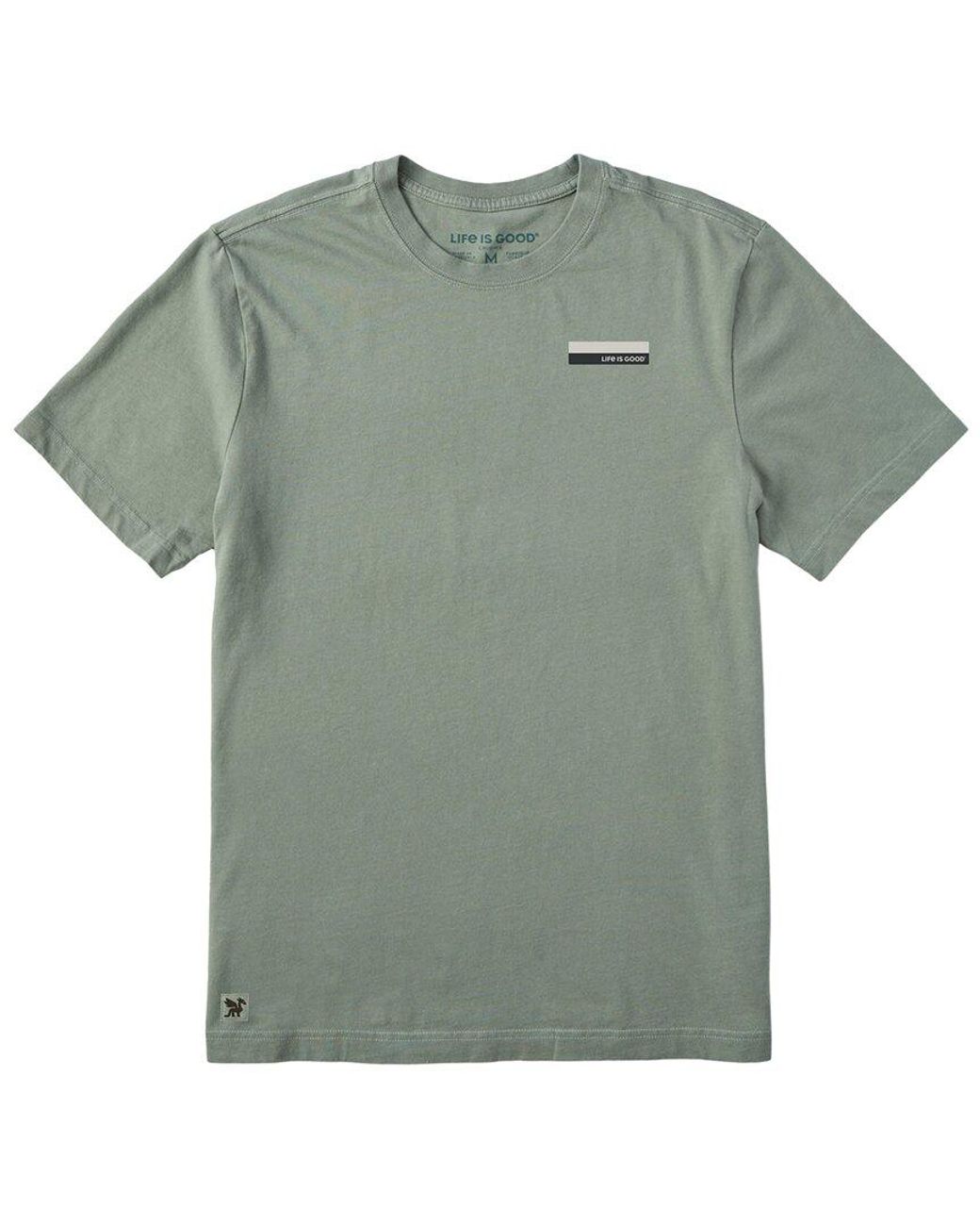 Life Is Good. Green Crusher T-Shirt for men