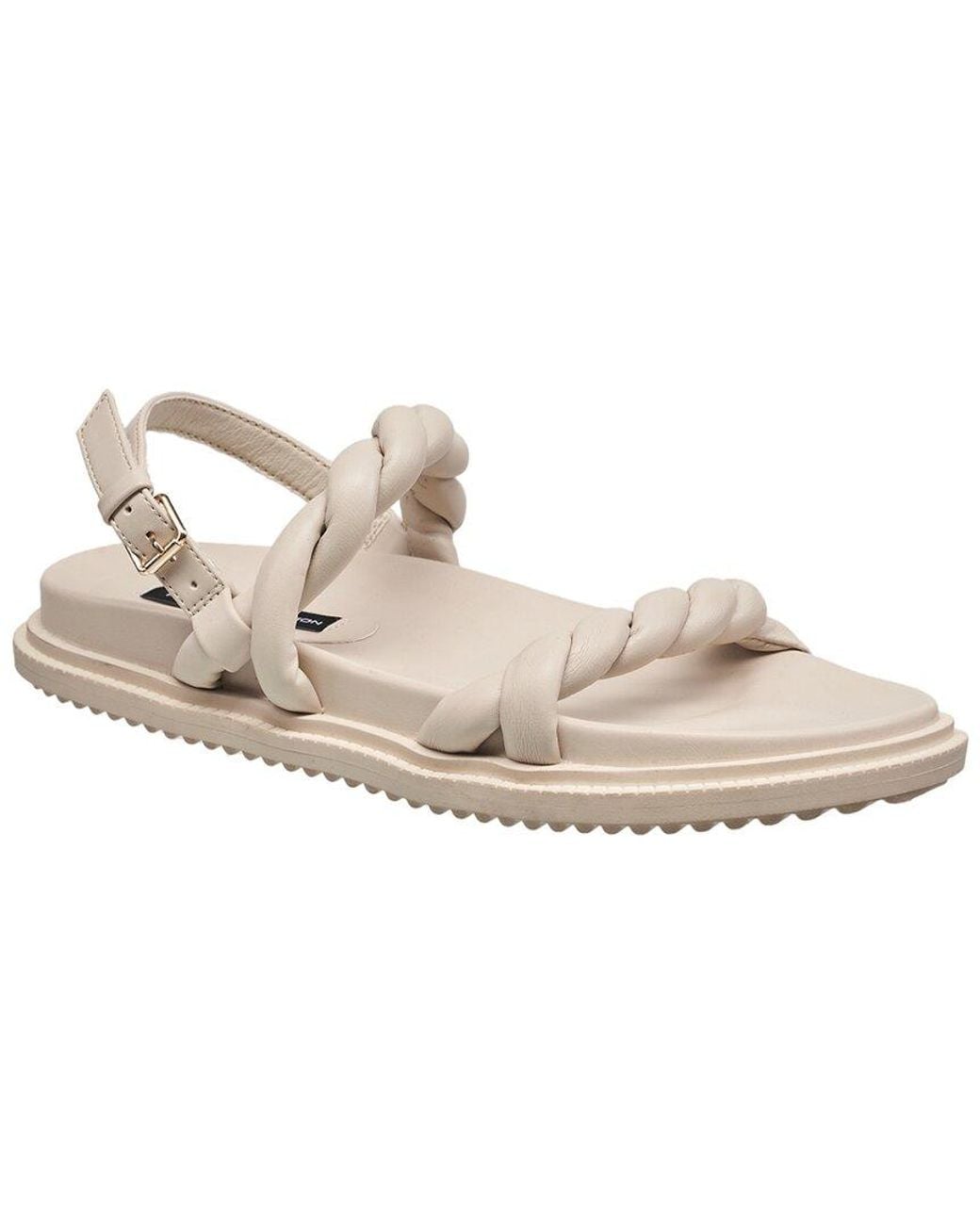 French Connection Natural Brieanne Leather Sandal