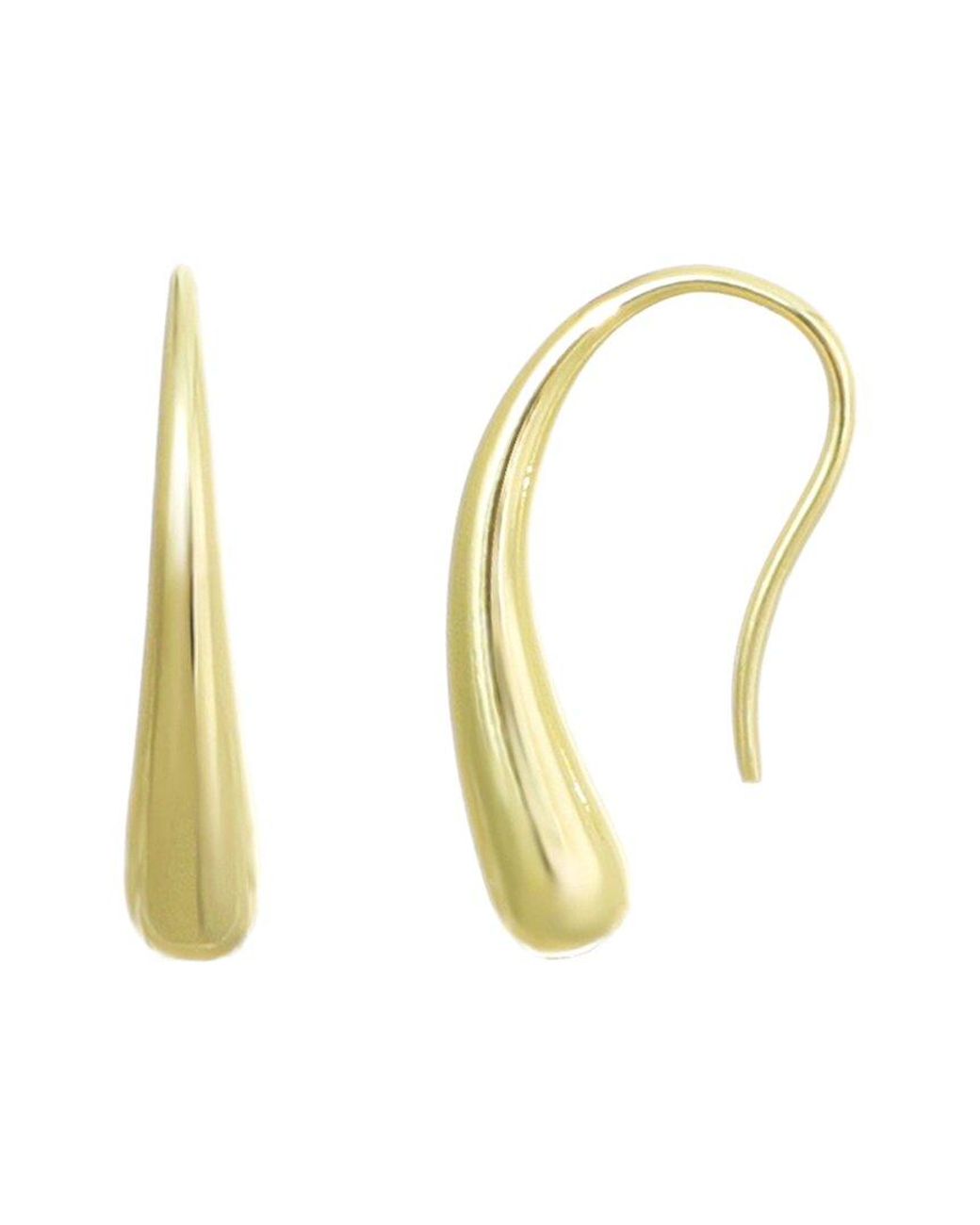 Adornia Metallic 14K Plated Tear Wire Drops With Stoppers