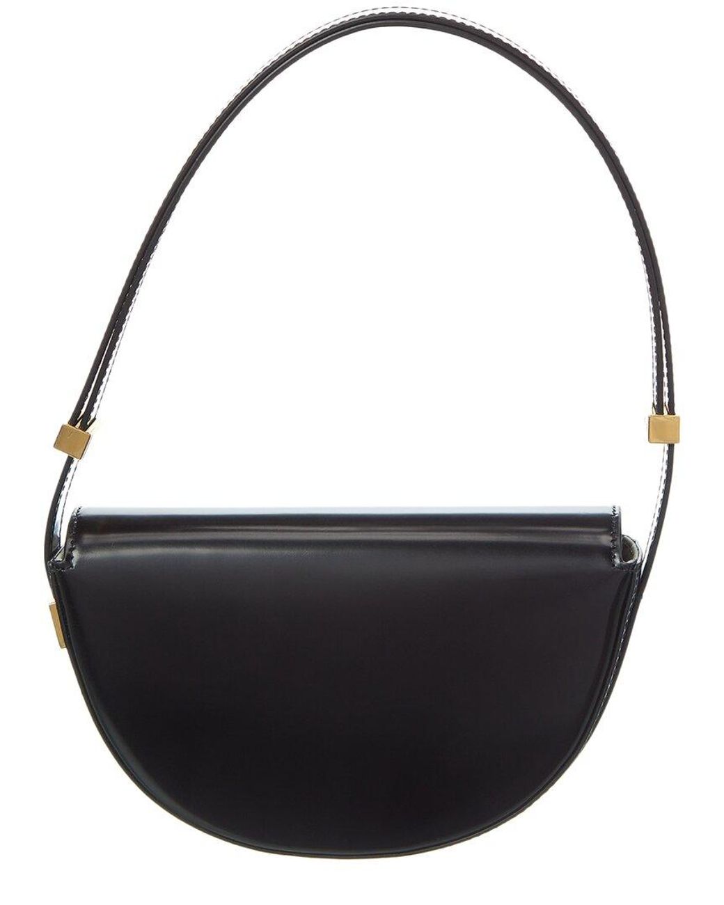 Patou Black Leather Shoulder Bag