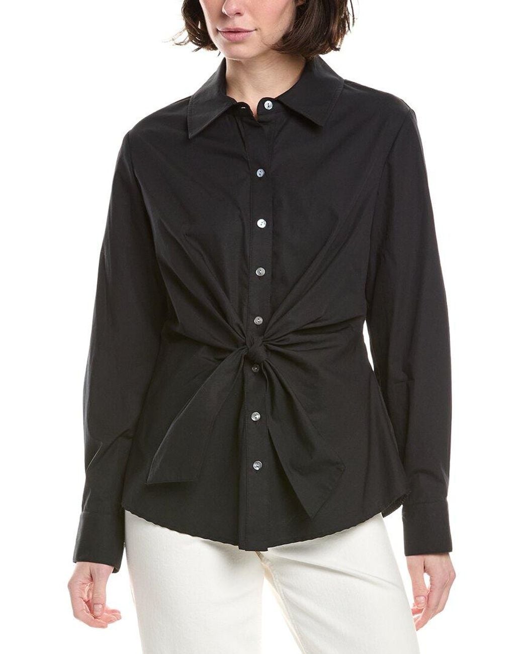 Sara Campbell Black Button Down Blouse