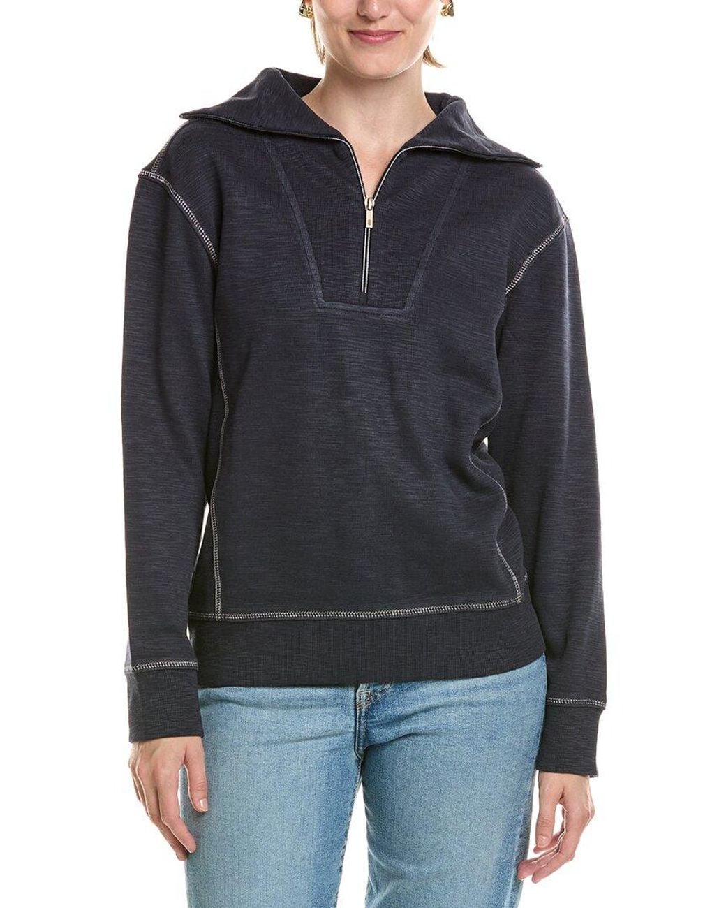 Tommy Bahama Black Sport Tobago Bay Half Zip Pullover