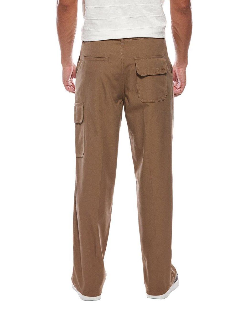 Valentino Brown Embroidered Uniform Trouser for men