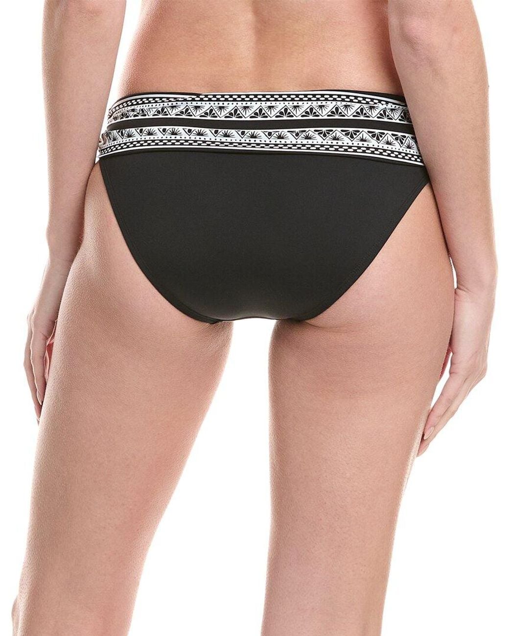 La Blanca Black Banded Front Bikini Bottom