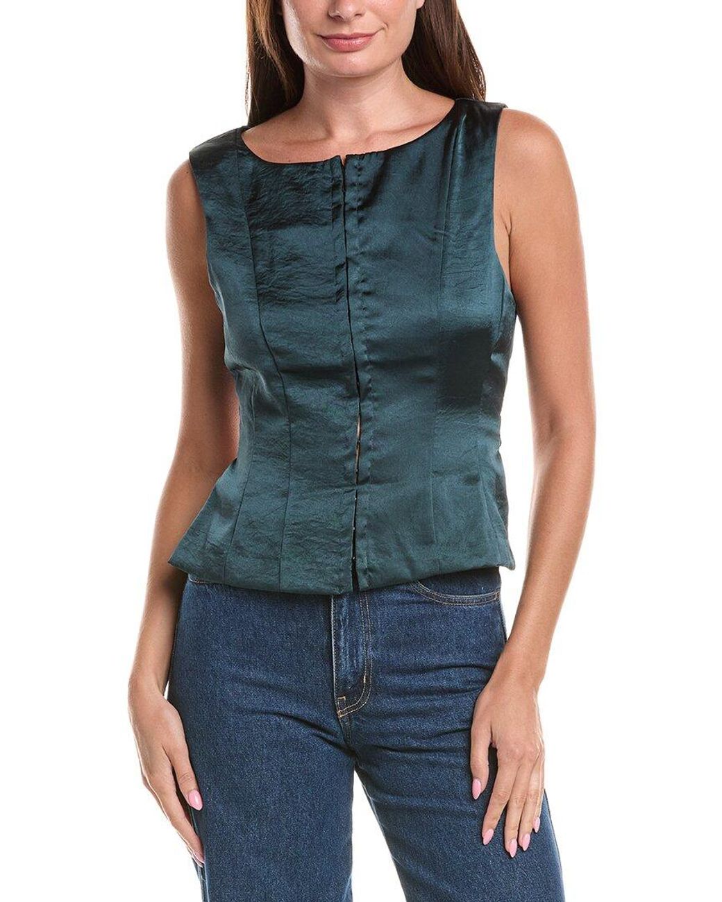 Free People Blue Odessa Top