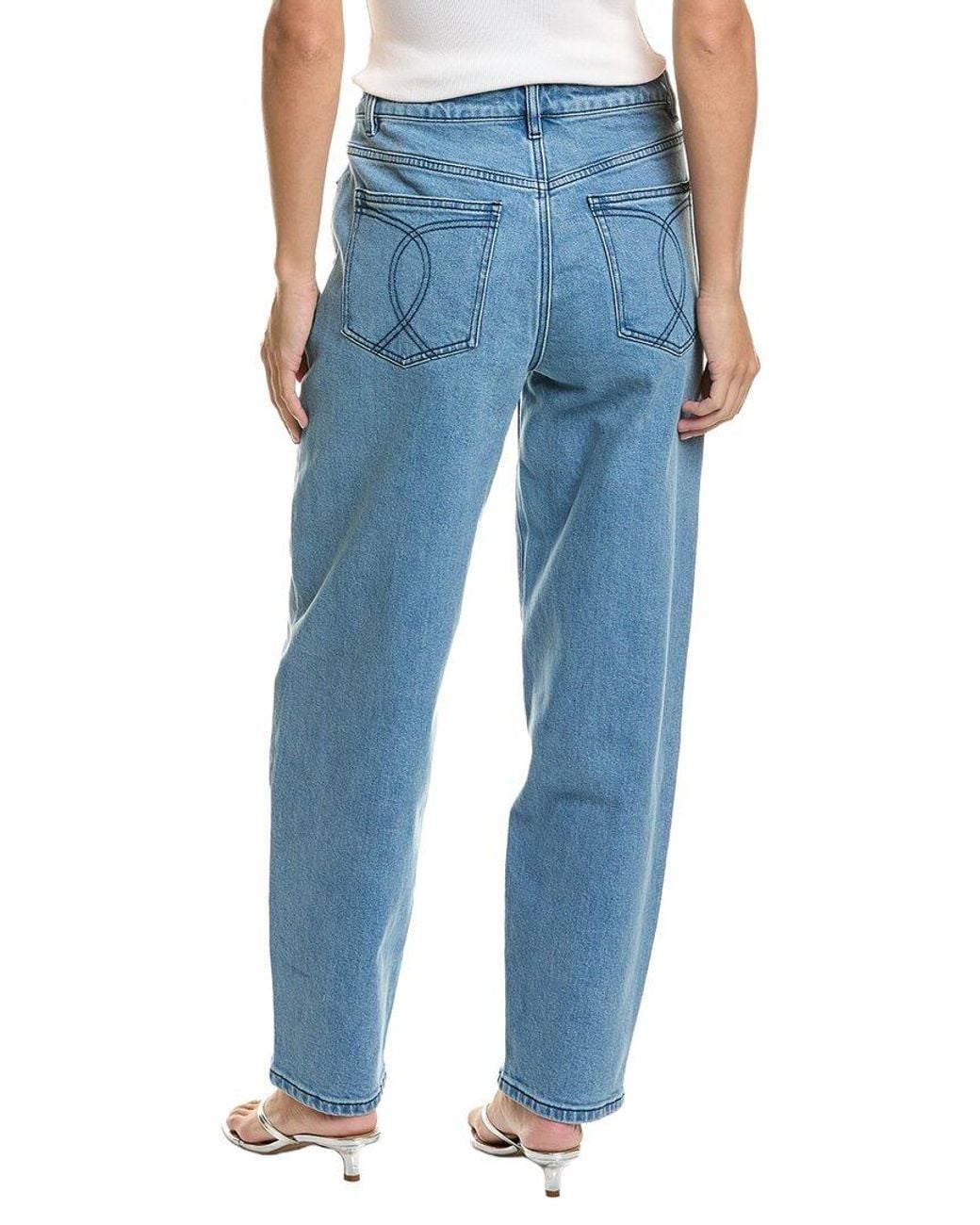 Bardot Blue Delphina Barrel Leg Jean