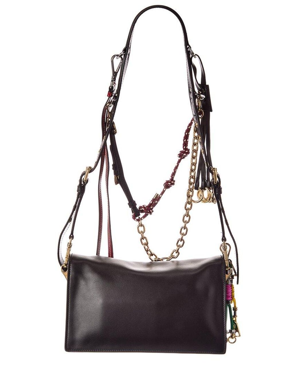 Prada Black Soft Sound Small Leather Shoulder Bag