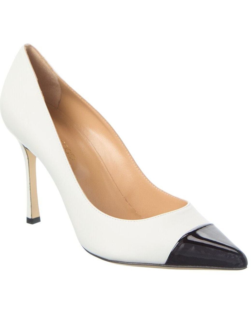 Sergio Rossi White New Secret Leather Pump
