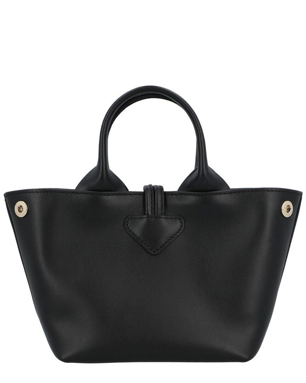Longchamp Black Le Roseau Xs Leather Handbag