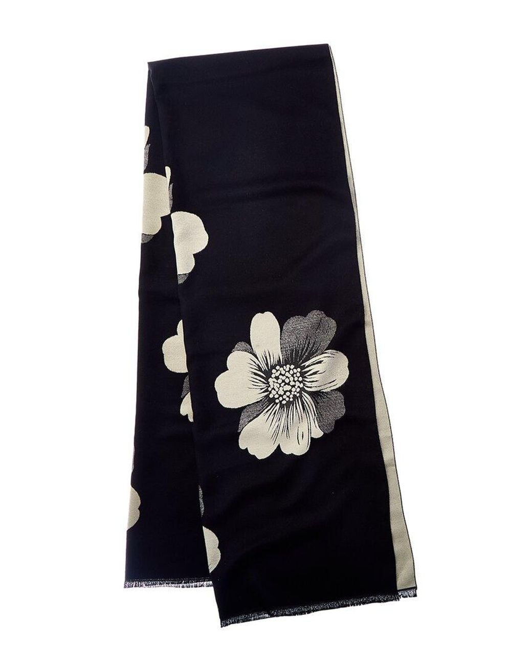 Saachi Blue Floral Motif Reversible Scarf