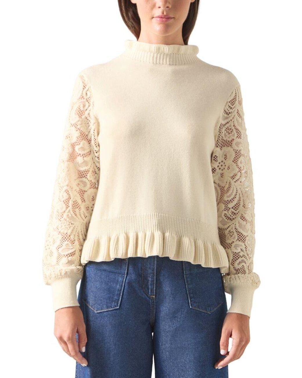 L.K.Bennett Natural Viv Wool-Blend Jumper