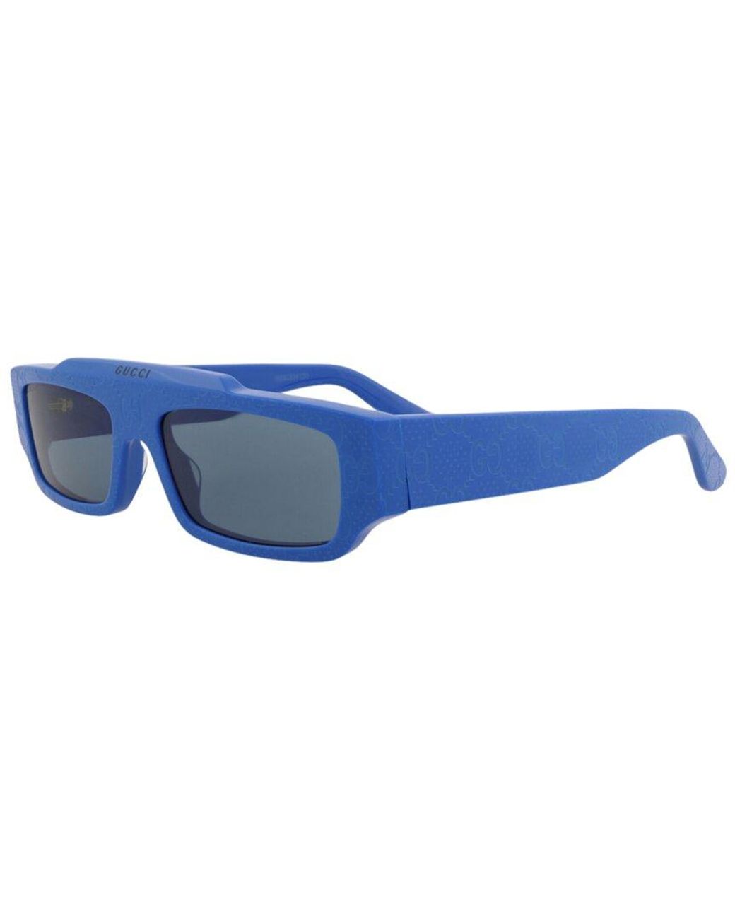 Gucci Blue 55Mm Sunglasses for men