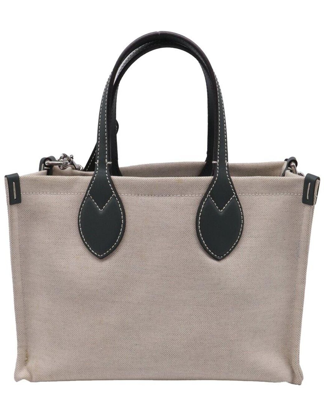 Gucci Black Small Logo-Print Canvas Tote Bag (Authentic Pre-Loved)