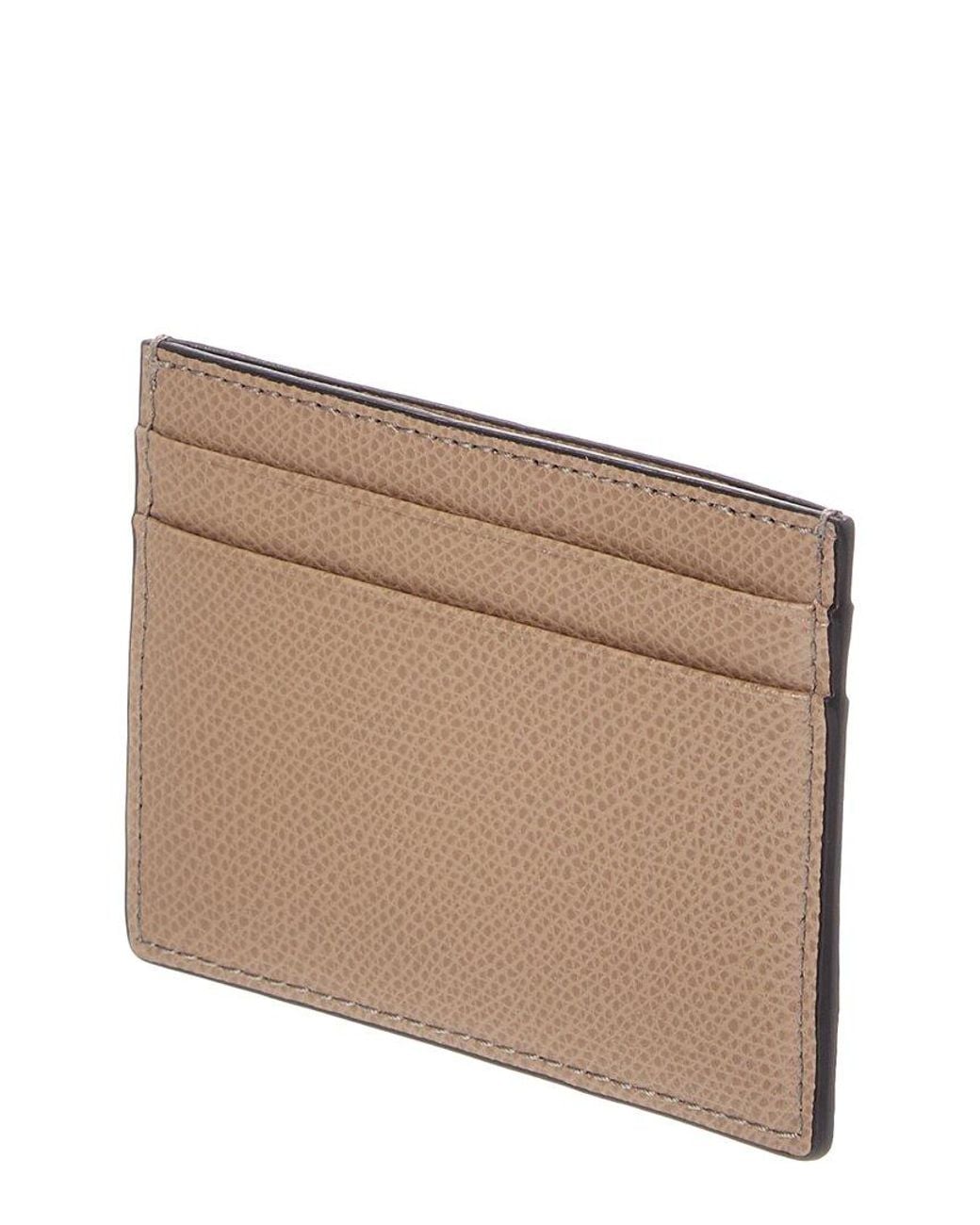 Furla Brown Camelia Leather Card Case