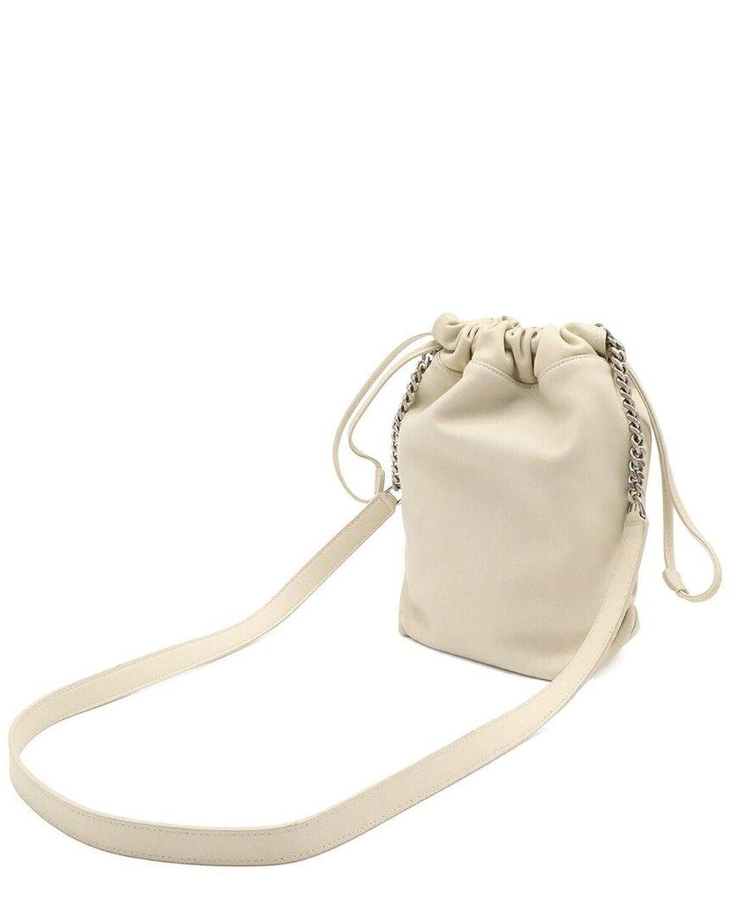Saint Laurent Natural Leather Teddy Chain Shoulder Bag (Authentic Pre-Loved)
