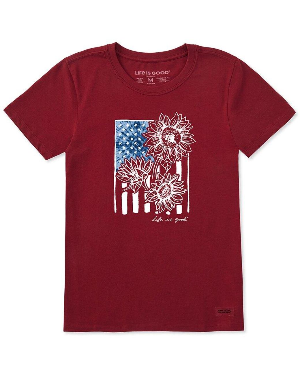 Life Is Good. Red Crusher T-Shirt