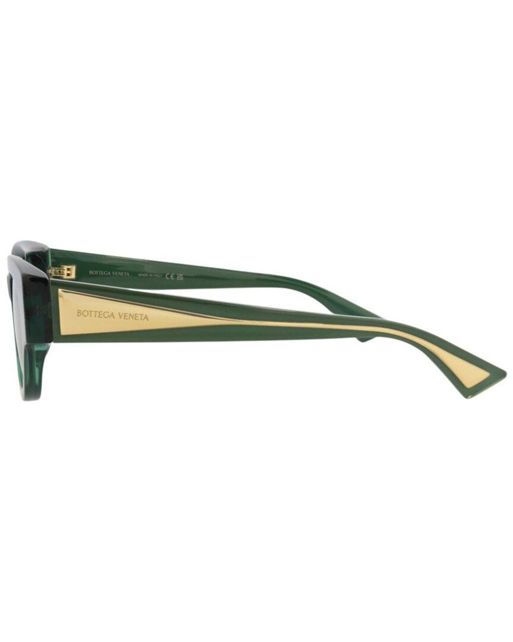 Bottega Veneta Green 52Mm Sunglasses