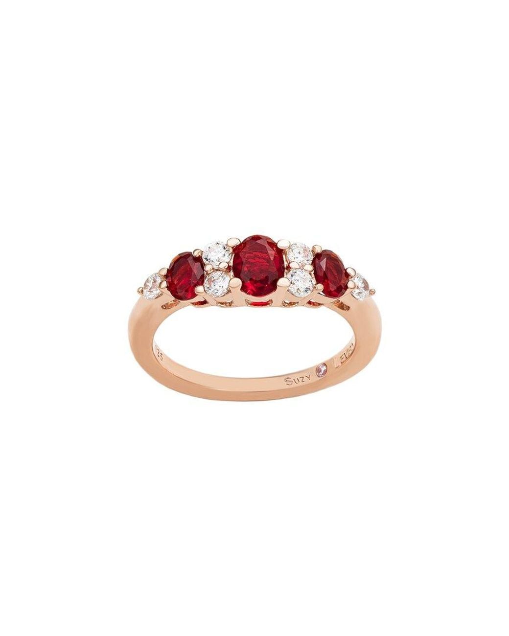 Suzy Levian CZ Jewelry Pink Suzy Levian Cz Anniversary Ring