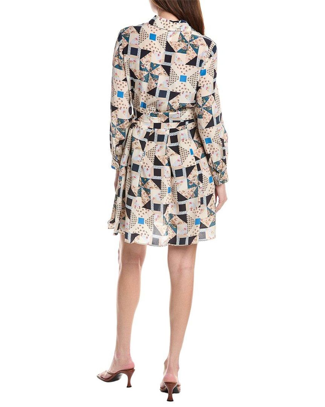 Max Mara White Weekend Patrik Silk Mini Dress