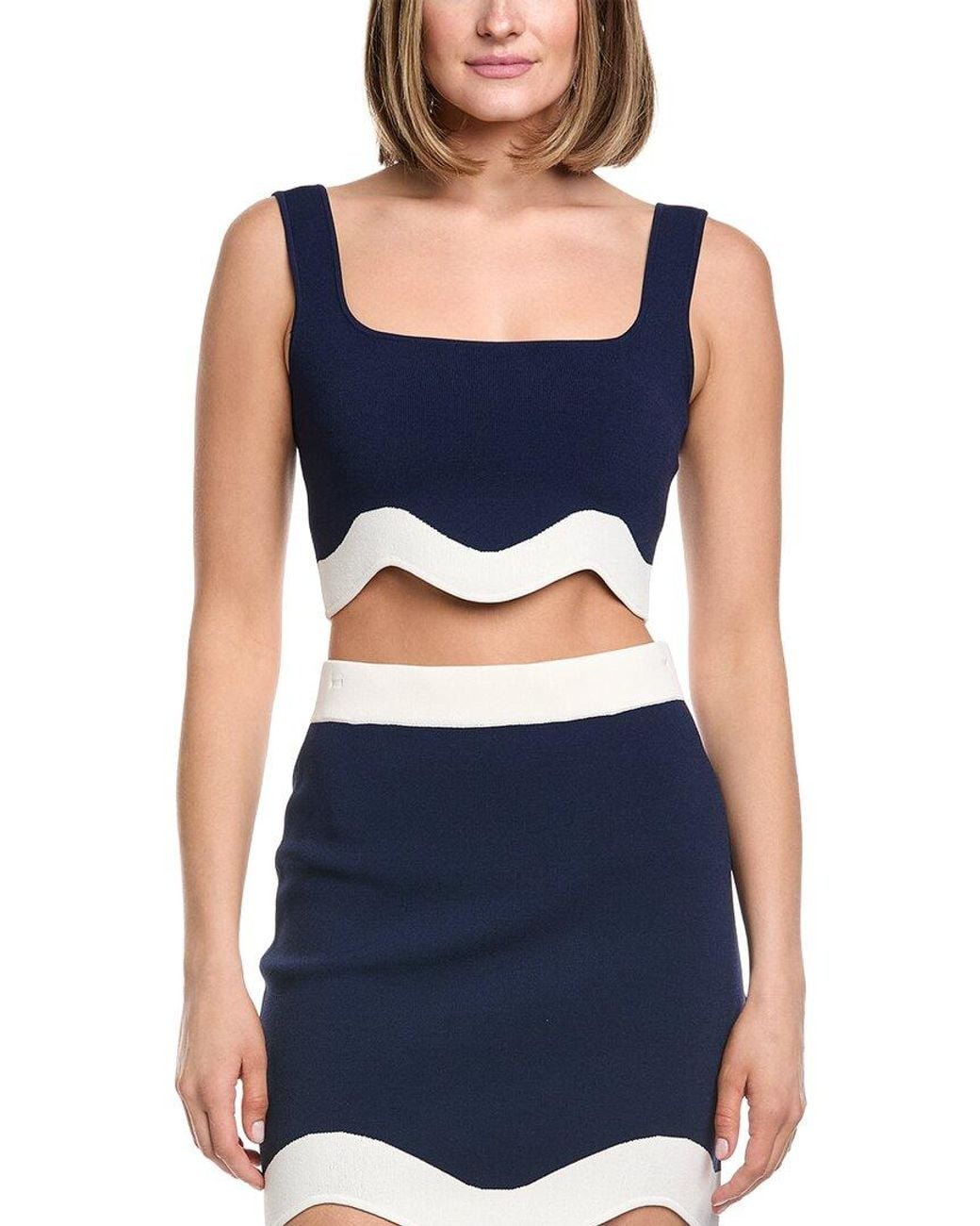AMUR Blue Donah Knit Top
