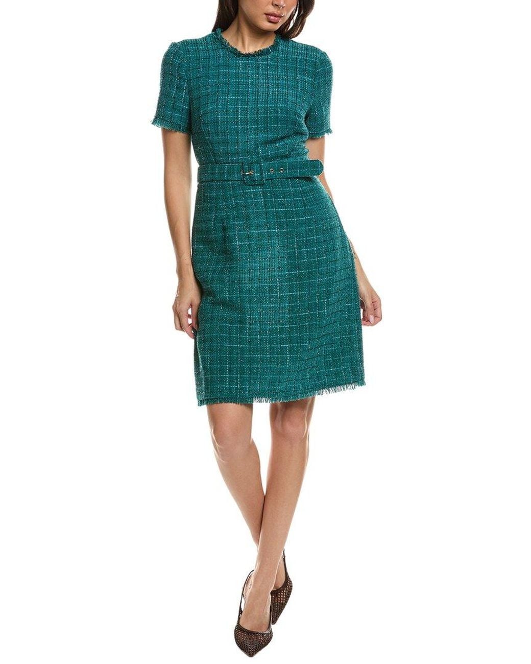 Tahari Green Midi Dress
