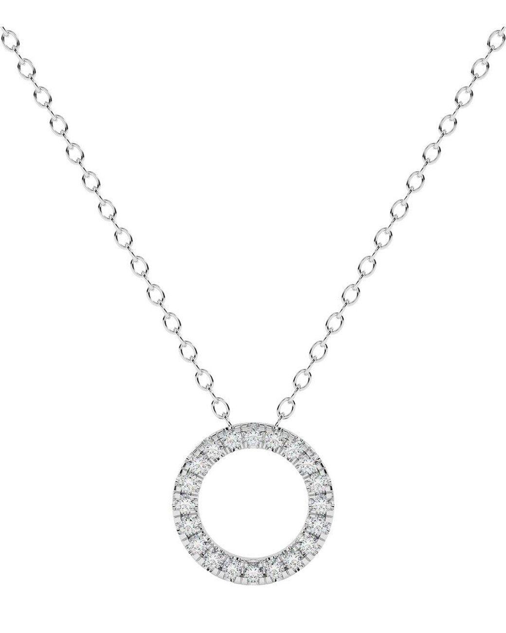 Diamond Select Cuts Metallic 14K 0.50 Ct. Tw. Diamond Pendant Necklace