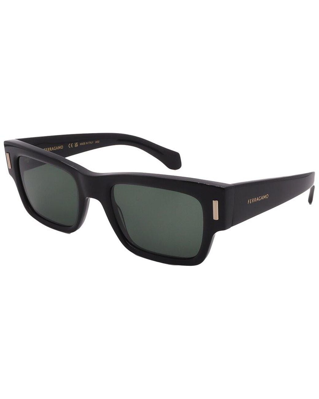 Ferragamo Black Salvatore 53Mm Sunglasses for men