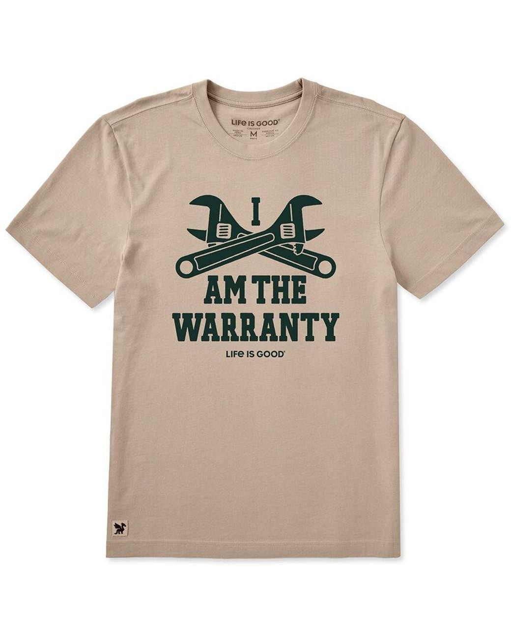Life Is Good. Natural Crusher T-Shirt for men