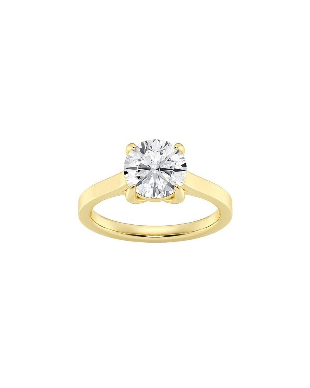 Lab Grown Diamonds Metallic 14K 2.00 Ct. Tw. Lab-Grown Diamond Solitaire Engagement Ring