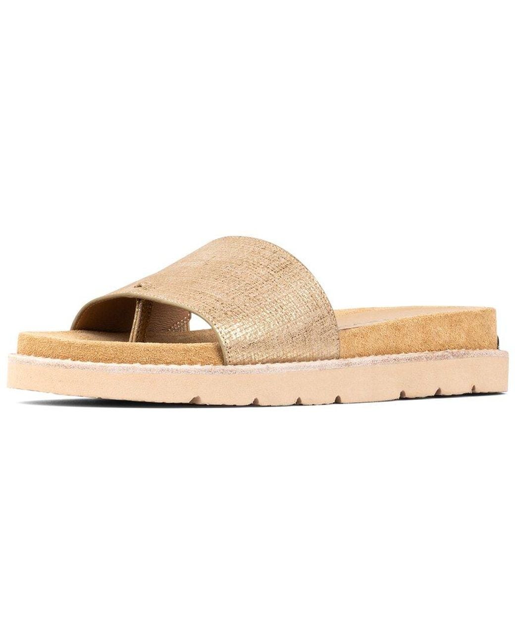 Donald J Pliner Natural Joella Leather Sandal