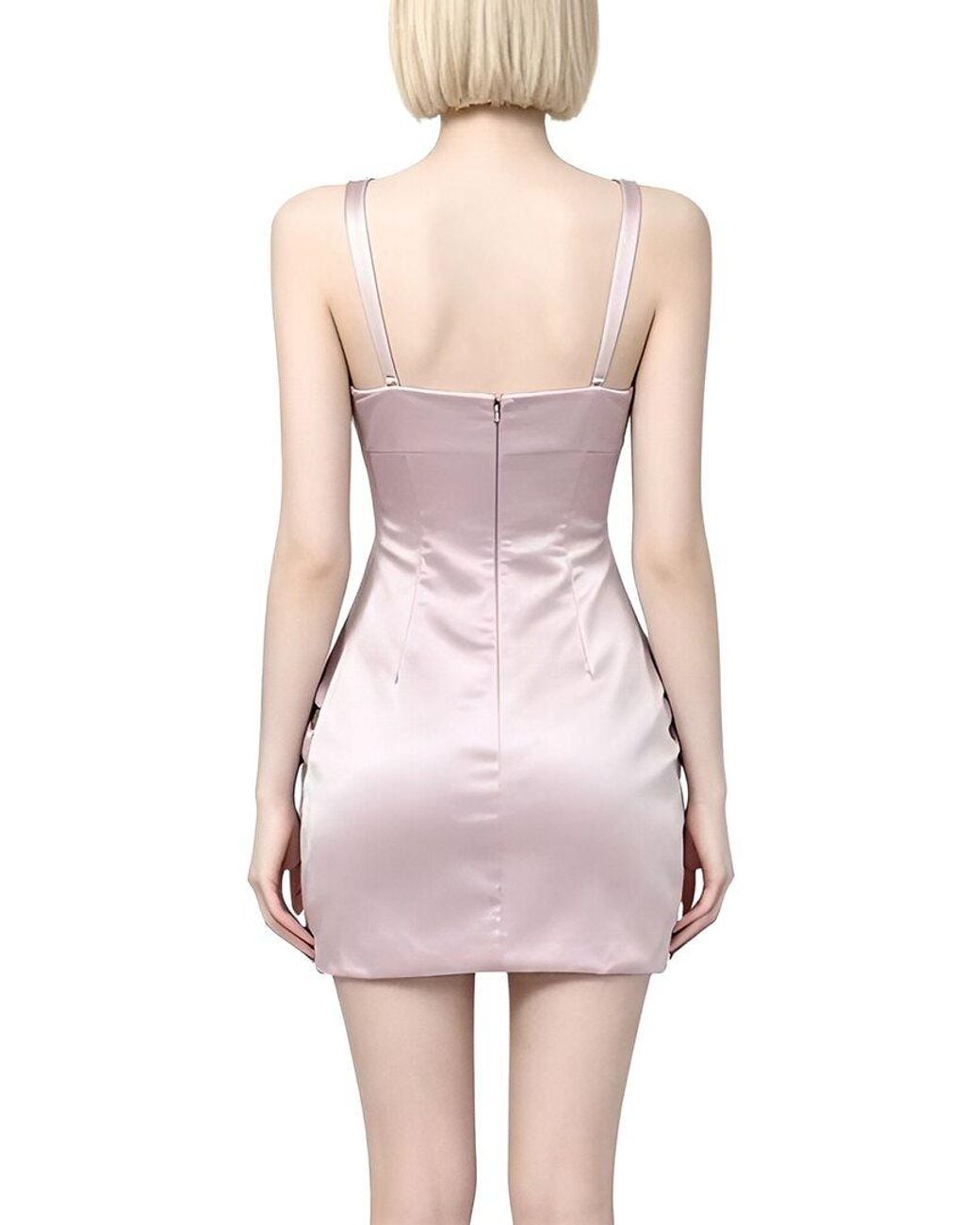 Linda Charm Pink Sleeveless Mini Dress