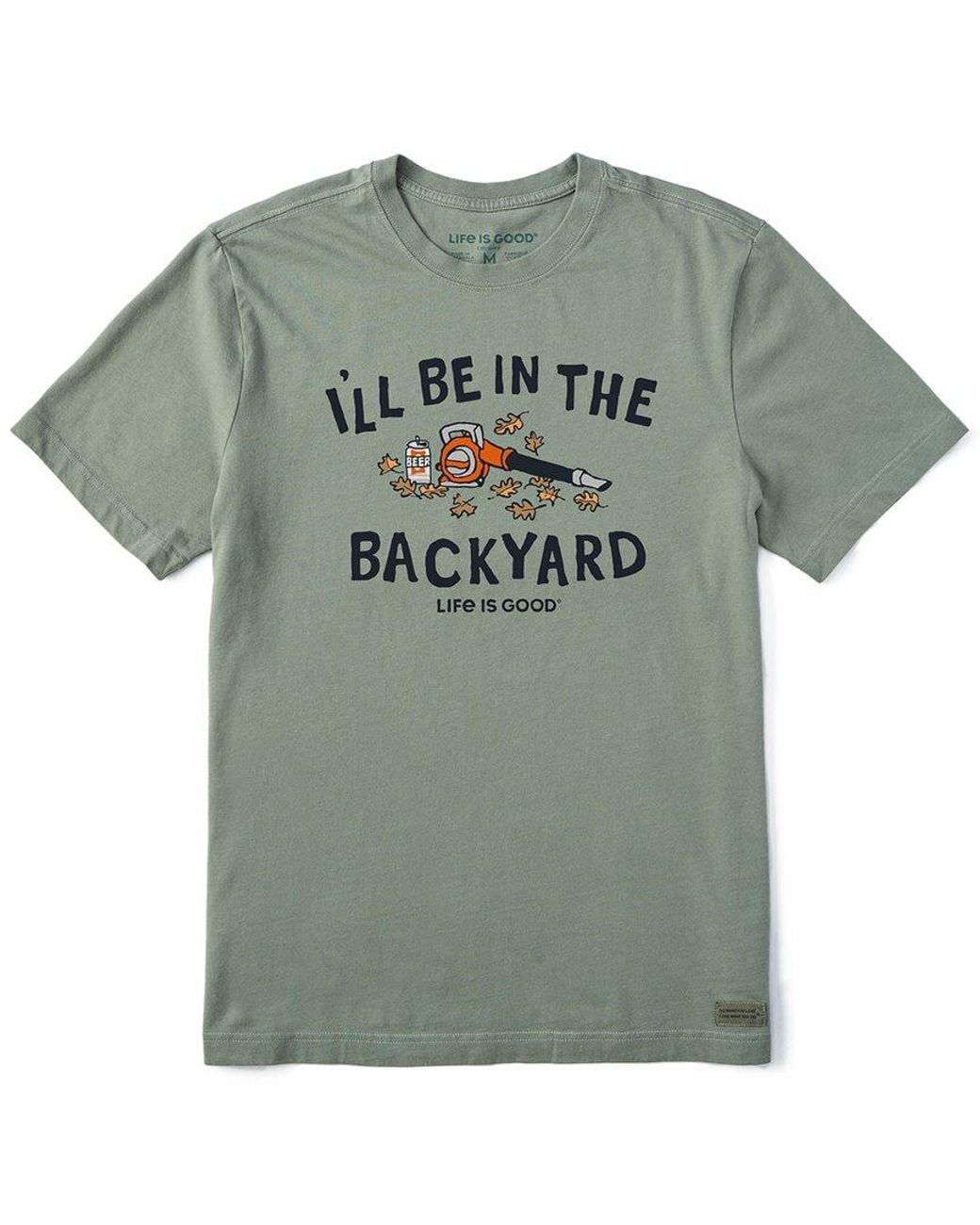 Life Is Good. Green Crusher T-Shirt for men