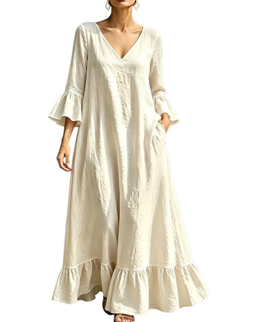 Olivia Taylor Natural Maxi Dress
