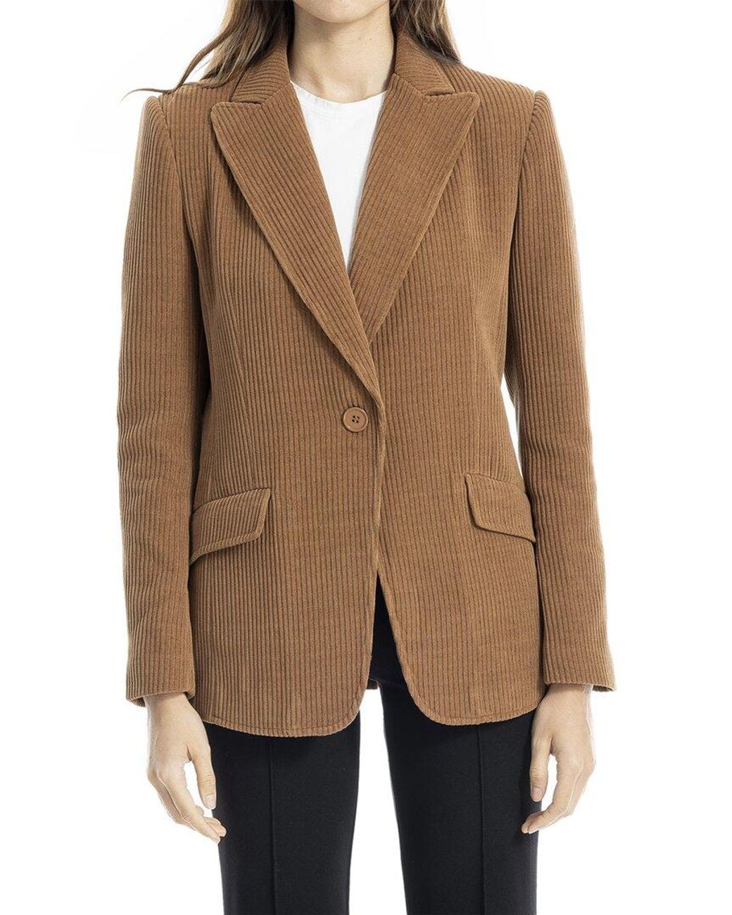 Max Studio Brown Corduroy Blazer