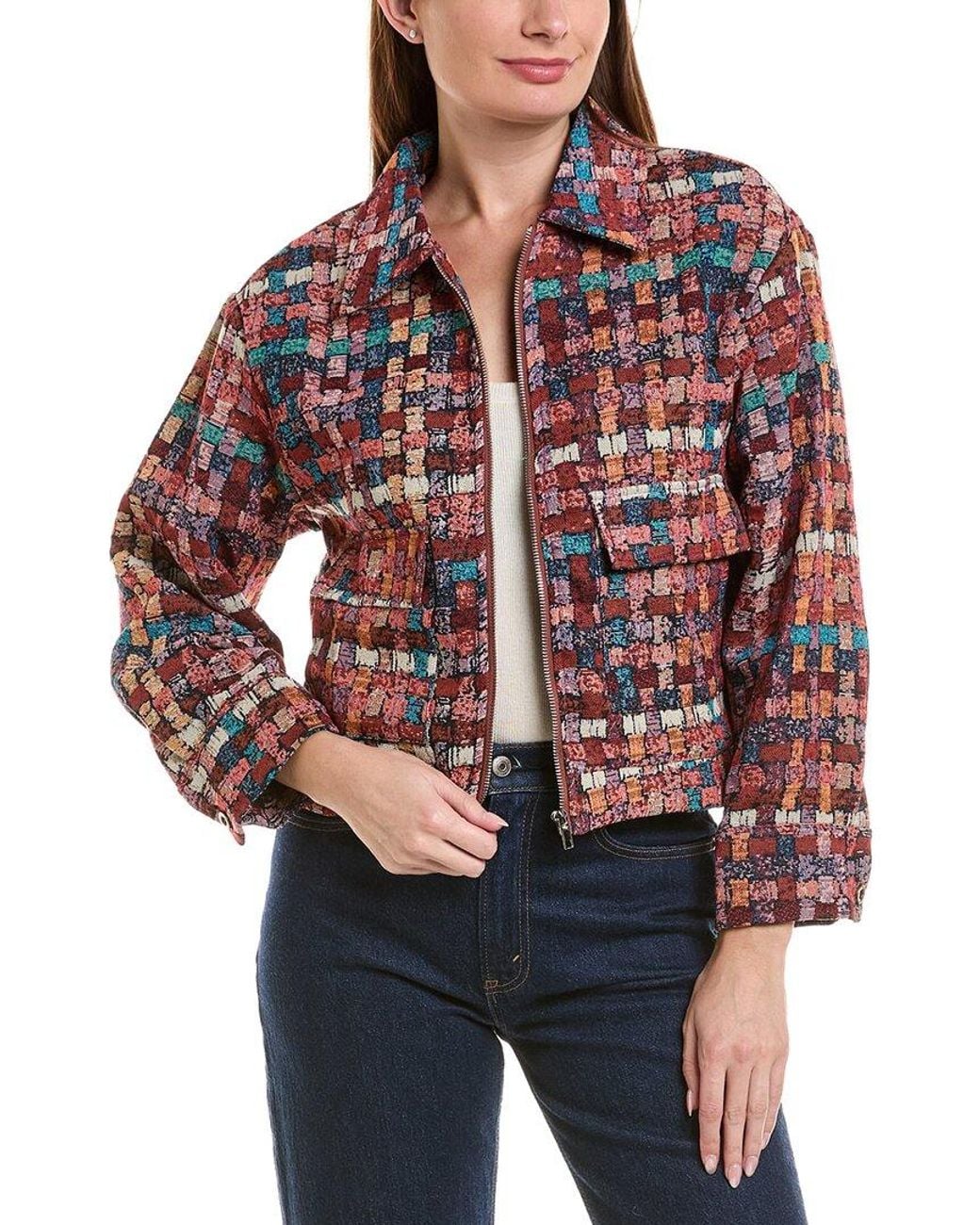 ANNA KAY Red Coutry Plaid Jacket