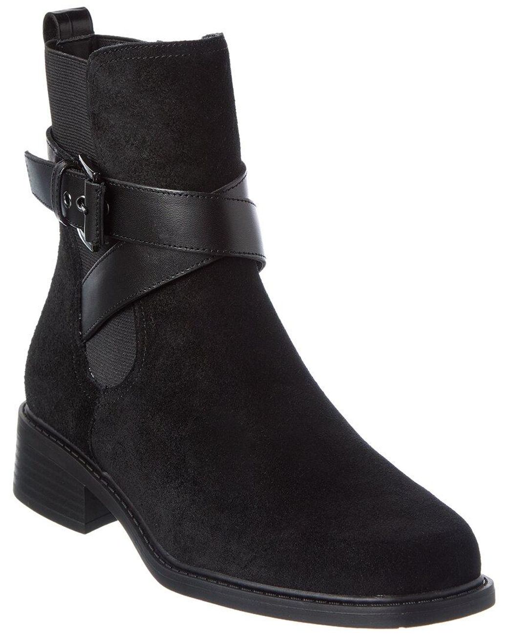 Donald J Pliner Black Mathilda Suede Boot