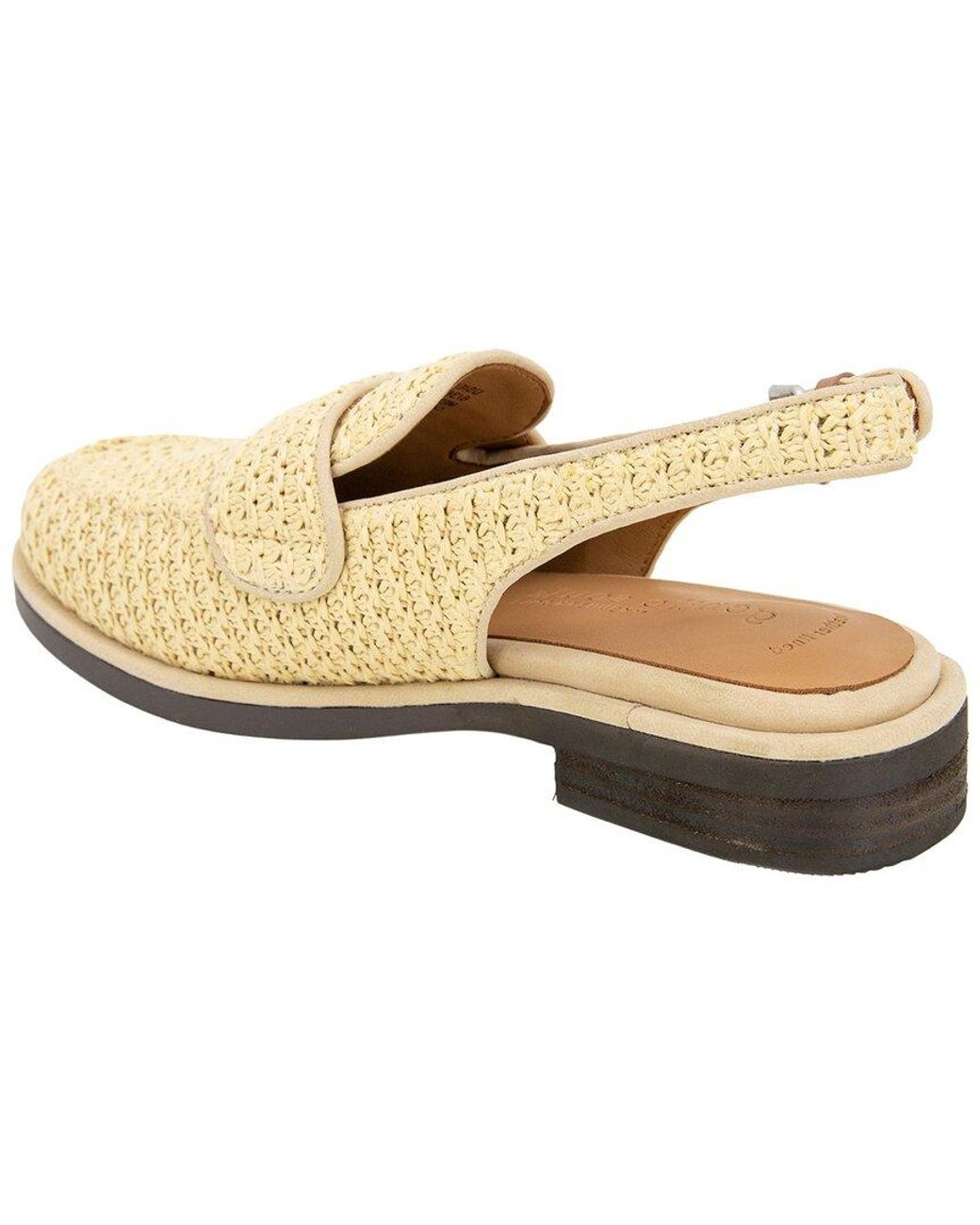 Gentle Souls Natural By Kenneth Cole Caleb Raffia Flat