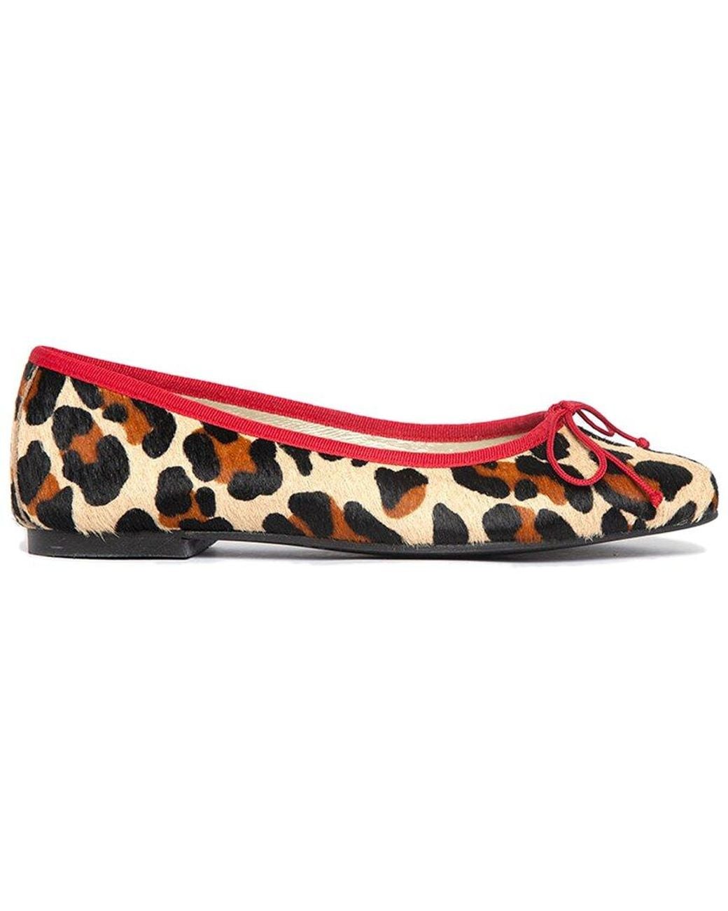 Menina Step Red Sandrine Leather Flat