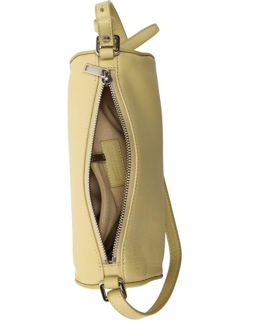 Walter Baker Natural Quinn Barrel Leather Satchel